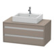 Duravit Meuble sous-lavabo Ketho 100x55 cm, blanc mat, 2 tiroirs, AWT milieu-1