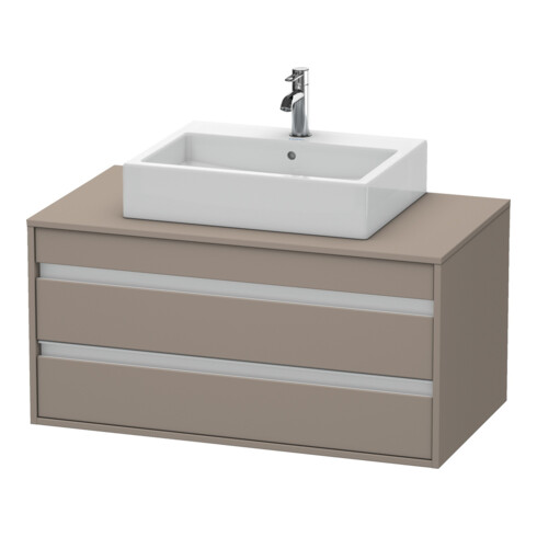Duravit Meuble sous-lavabo Ketho 100x55 cm, blanc mat, 2 tiroirs, AWT milieu