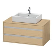Duravit Meuble sous-lavabo Ketho 100x55 cm, E N, f AWT milieu, 2 tiroirs