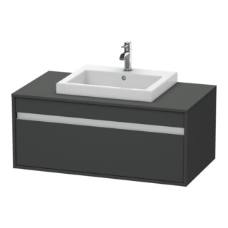 Duravit Meuble sous lavabo Ketho 100x55 cm, gris mat, f EWT m, 1 tiroir, suspendu