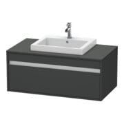 Duravit Meuble sous lavabo Ketho 100x55 cm, gris mat, f EWT m, 1 tiroir, suspendu