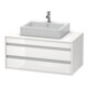 Duravit Meuble sous lavabo Ketho 100x55 cm, H, pour AWT central, 2 tiroirs