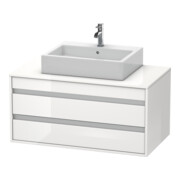 Duravit Meuble sous lavabo Ketho 100x55 cm, H, pour AWT central, 2 tiroirs-2
