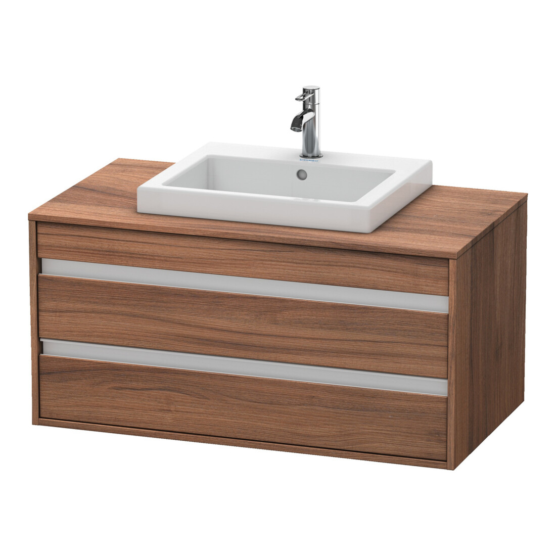 Duravit Meuble sous lavabo Ketho 100x55 cm, N N, pour lavabo encastré moyen, 2 tiroirs