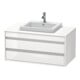 Duravit Meuble sous-lavabo Ketho 100x55 cm, Taupe, pour lavabo encastré, 2 tiroirs