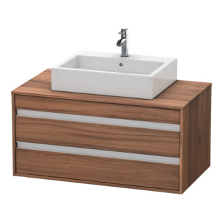Duravit Meuble sous-lavabo Ketho 100x55cm, N N, avec AWT milieu, 2 tiroirs