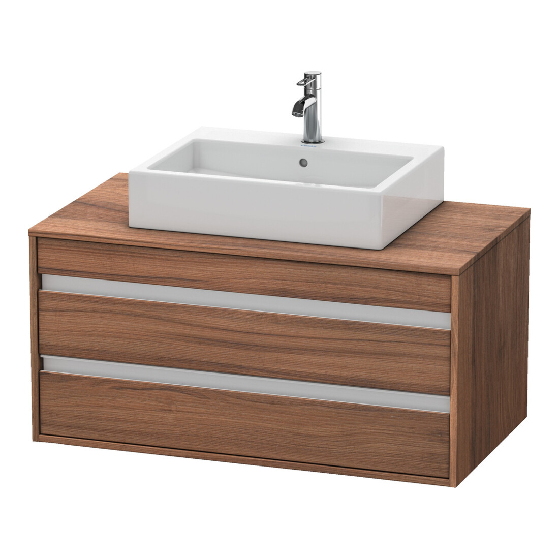 Duravit Meuble sous-lavabo Ketho 100x55cm, N N, avec AWT milieu, 2 tiroirs