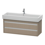 Duravit Meuble sous-lavabo Ketho 115x44 cm, beige, 2 tiroirs, suspendu