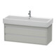 Duravit Meuble sous-lavabo Ketho 115x44 cm, béton gris, 2 tiroirs, suspendu-1