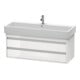 Duravit Meuble sous lavabo Ketho 115x44 cm, blanc brillant, 2 tiroirs, suspendu-1