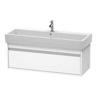 Duravit Meuble sous-lavabo Ketho 115x44 cm, blanc mat, 1 tiroir, suspendu