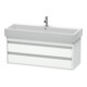 Duravit Meuble sous lavabo Ketho 115x44 cm, blanc mat, 2 tiroirs, suspendu-1