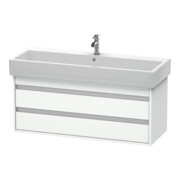 Duravit Meuble sous lavabo Ketho 115x44 cm, blanc mat, 2 tiroirs, suspendu