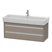 Duravit Meuble sous-lavabo Ketho 115x44 cm, blanc mat, 2 tiroirs, suspendu