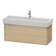 Duravit Meuble sous-lavabo Ketho 115x44 cm, chêne naturel, 2 tiroirs, suspendu