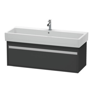 Duravit Meuble sous lavabo Ketho 115x44 cm, graphite mat, 1 tiroir, suspendu