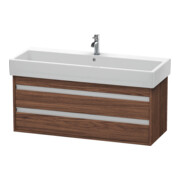 Duravit Meuble sous lavabo Ketho 115x44 cm, noyer foncé, 2 tiroirs, suspendu