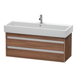 Duravit Meuble sous lavabo Ketho 115x44 cm, noyer naturel, 2 tiroirs, suspendu