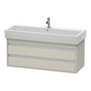 Duravit Meuble sous lavabo Ketho 115x44 cm, taupe, 2 tiroirs, suspendu-1