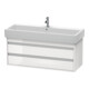 Duravit Meuble sous lavabo Ketho 115x44 cm, taupe, 2 tiroirs, suspendu