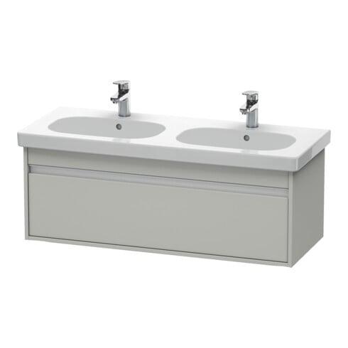 Duravit Meuble sous-lavabo Ketho 115x45,5 cm, béton gris, 1 tiroir, suspendu