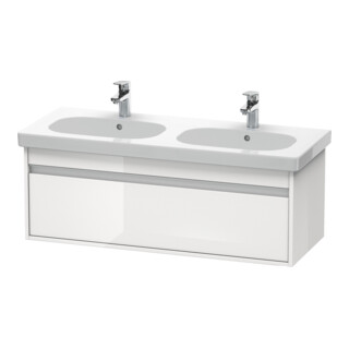Duravit Meuble sous-lavabo Ketho 115x45,5 cm, blanc brillant, 1 tiroir, suspendu