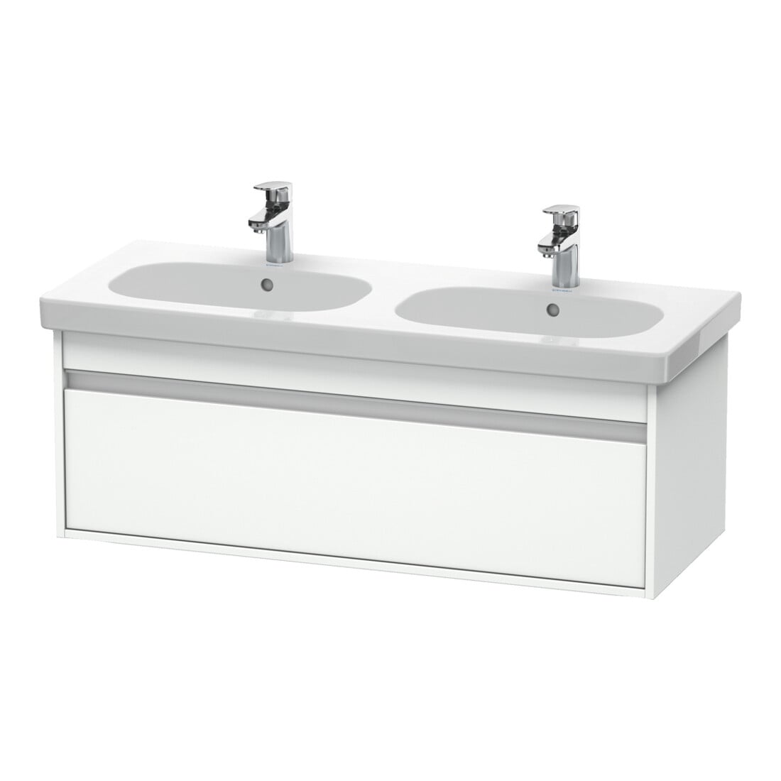 Duravit Meuble sous-lavabo Ketho 115x45,5 cm, blanc mat, 1 tiroir, suspendu