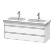 Duravit Meuble sous lavabo Ketho 115x45,5 cm, blanc mat, 2 tiroirs, suspendu