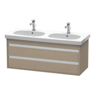 Duravit Meuble sous-lavabo Ketho 115x45,5 cm, blanc mat, 2 tiroirs, suspendu