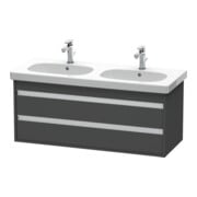 Duravit Meuble sous-lavabo Ketho 115x45,5 cm, graph ma, 2 tiroirs, suspendu-1