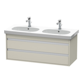 Duravit Meuble sous-lavabo Ketho 115x45,5 cm, Taupe, 2 tiroirs, suspendu