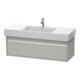 Duravit Meuble sous-lavabo Ketho 120x45,5 cm, béton gris, 1 tiroir, suspendu-1