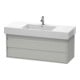 Duravit Meuble sous-lavabo Ketho 120x45,5 cm, béton gris, 2 tiroirs, suspendu-1
