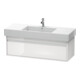 Duravit Meuble sous lavabo Ketho 120x45,5 cm, blanc brillant, 1 tiroir, suspendu-1