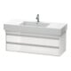 Duravit Meuble sous-lavabo Ketho 120x45,5 cm, blanc brillant, 2 tiroirs, suspendu-1