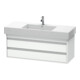 Duravit Meuble sous-lavabo Ketho 120x45,5 cm, blanc mat, 2 tiroirs, suspendu-1