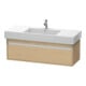 Duravit Meuble sous-lavabo Ketho 120x45,5 cm, chêne œuf, 1 tiroir, suspendu-1