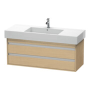 Duravit Meuble sous-lavabo Ketho 120x45,5 cm, chêne œuf, 2 tiroirs, suspendu-1