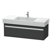Duravit Meuble sous-lavabo Ketho 120x45,5 cm, graphite mat, 1 tiroir, suspendu
