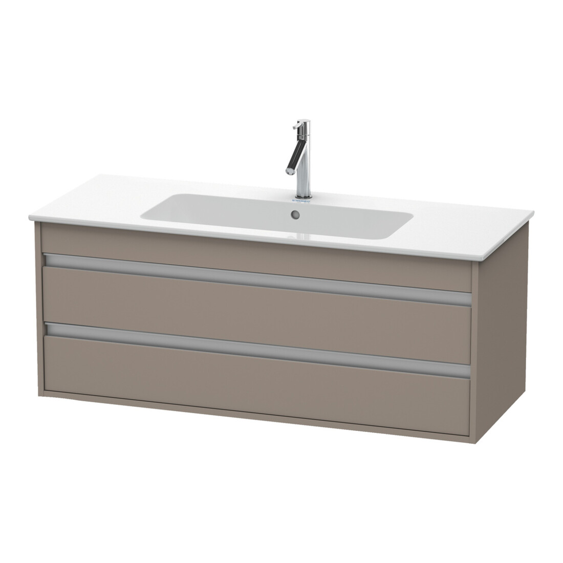 Duravit Meuble sous lavabo Ketho 120x47,5 cm, bas, 2 tiroirs, suspendu