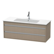 Duravit Meuble sous-lavabo Ketho 120x47,5 cm, beige, 2 tiroirs, suspendu mural