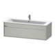 Duravit Meuble sous lavabo Ketho 120x47,5 cm, béton gris, 1 tiroir, suspendu