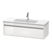 Duravit Meuble sous-lavabo Ketho 120x47,5 cm, blanc brillant, 1 tiroir, suspendu-1