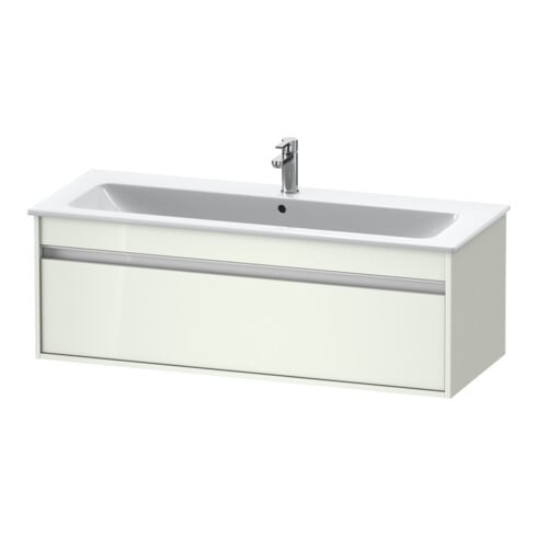Duravit Meuble sous-lavabo Ketho 120x47,5 cm, blanc brillant, 1 tiroir, suspendu