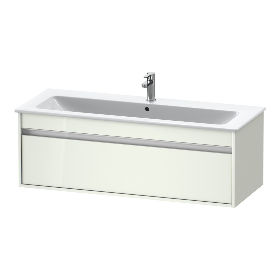 Duravit Meuble sous-lavabo Ketho 120x47,5 cm, blanc brillant, 1 tiroir, suspendu