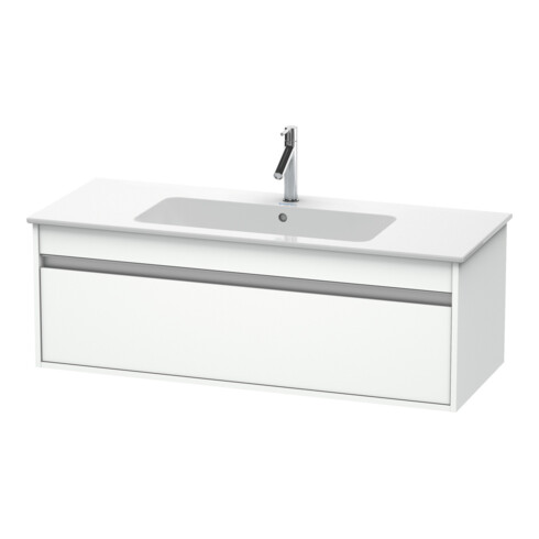 Duravit Meuble sous-lavabo Ketho 120x47,5 cm, blanc mat, 1 tiroir, suspendu