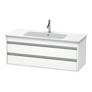 Duravit Meuble sous-lavabo Ketho 120x47,5 cm, blanc mat, 2 tiroirs, suspendu