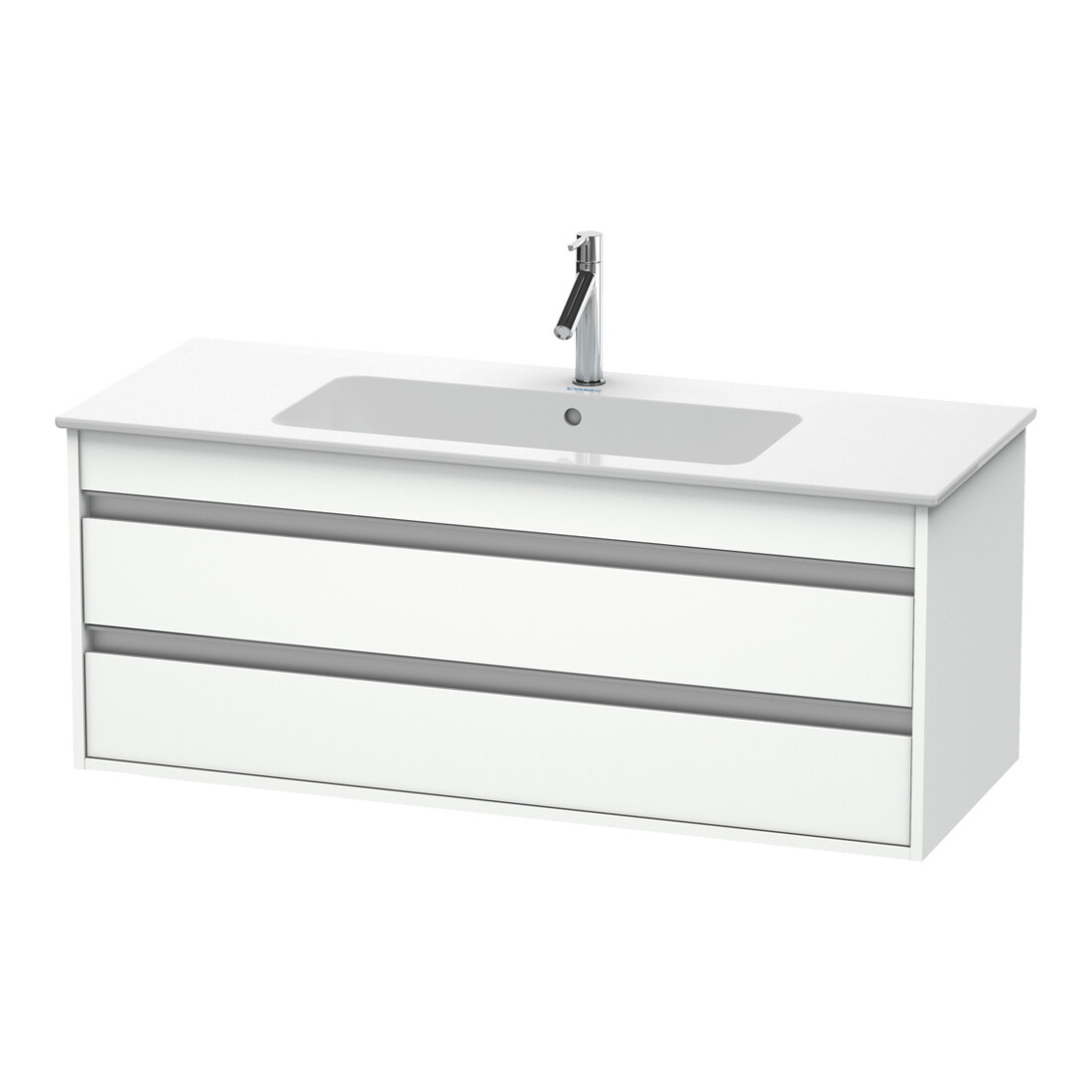 Duravit Meuble sous-lavabo Ketho 120x47,5 cm, blanc mat, 2 tiroirs, suspendu