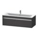 Duravit Meuble sous-lavabo Ketho 120x47,5 cm, graph ma, 1 tiroir, suspendu