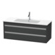 Duravit Meuble sous-lavabo Ketho 120x47,5 cm, graph ma, 2 tiroirs, suspendu-1
